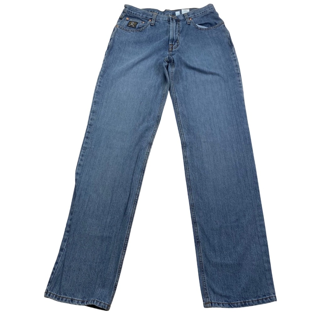 Cinch Up Straight Leg Jeans Mens 33x38 Blue Denim Cowboy Western MB90633001